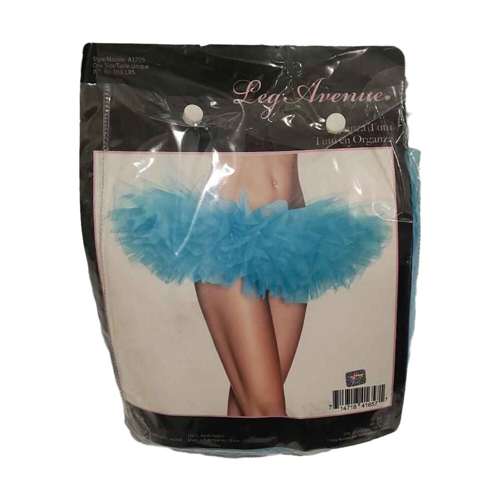 Leg Avenue A1705 Organza Tutu Skirt Turquoise One size